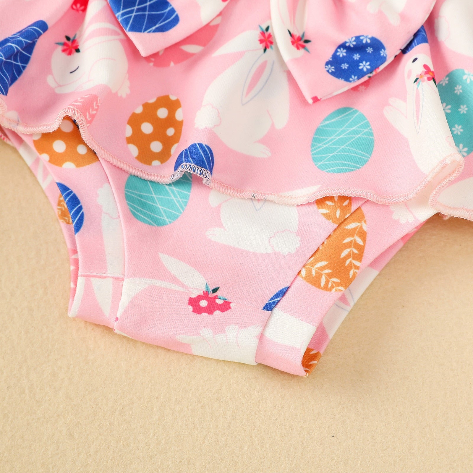 Adorable 3-Piece Baby Girl Clothes Set with Letter Print Romper, Cartoon Shorts and Headband