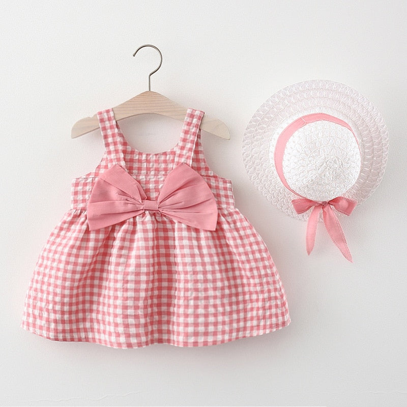 Sweet Plaid Summer Dresses for Baby Girls