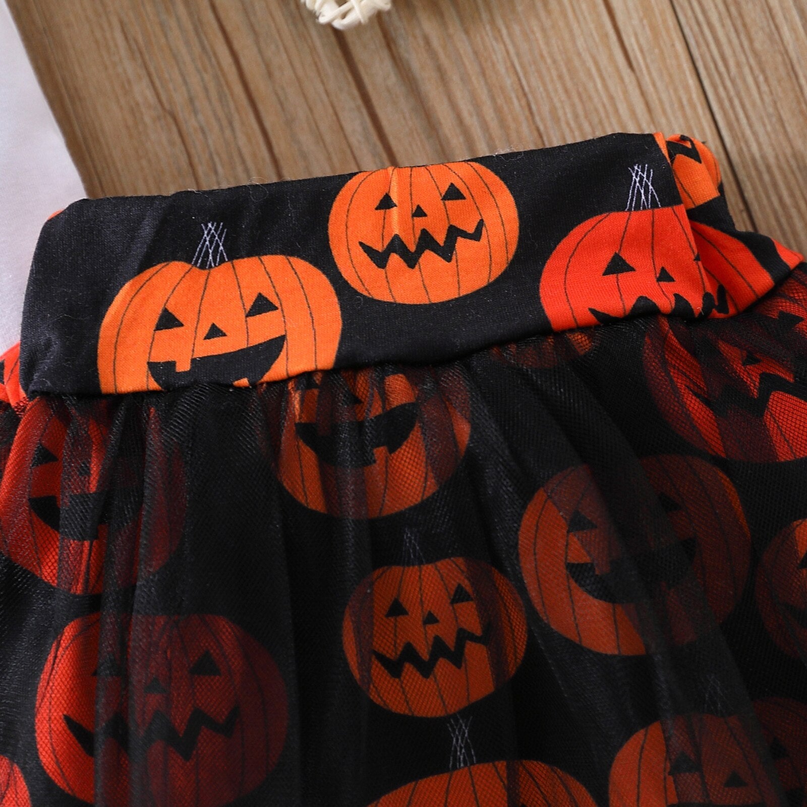 Adorable Baby Girl's Romper Set with Letter Printed Romper and Mesh Tulle Skorts