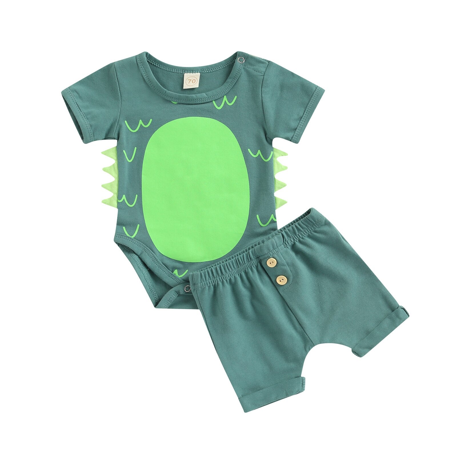Adorable Dino Outfit for Your Little One - Newborn Infant Baby Boys Dinosaur Clothes Set