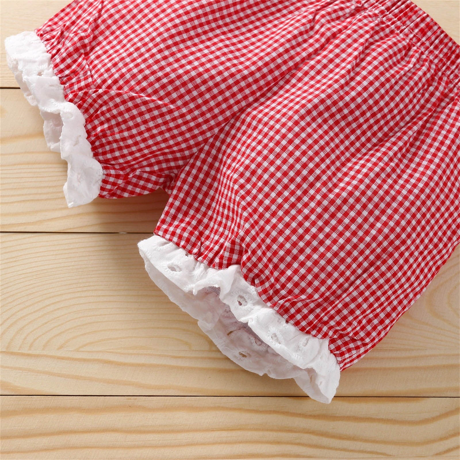 Adorable Toddler Girl Summer Outfits - Bowknot Tank Tops and Plaid Shorts Set
