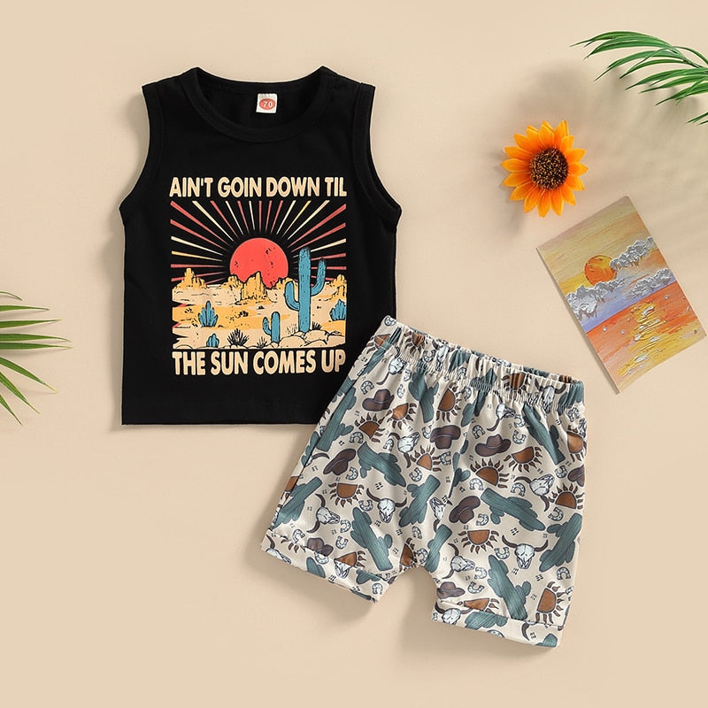 Trendy Summer Clothing Sets for Newborn Baby Boys