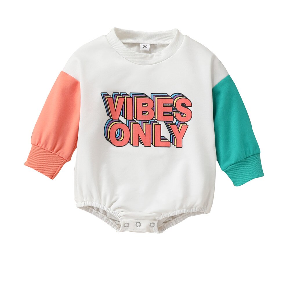 Fashionable Cotton Sweatshirt Rompers for Toddler Boys and Girls