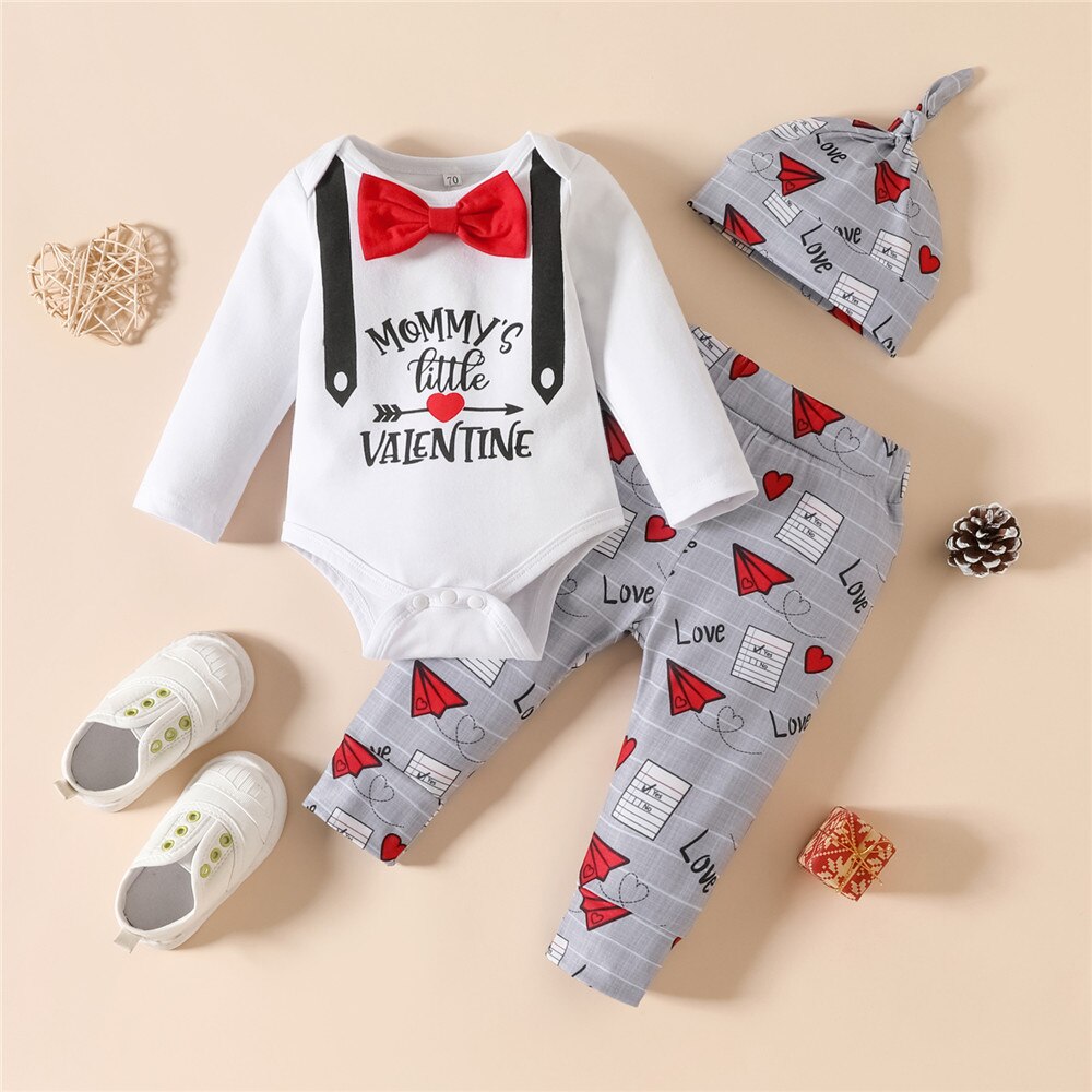 Valentine's Day Baby Clothes Set for Boys