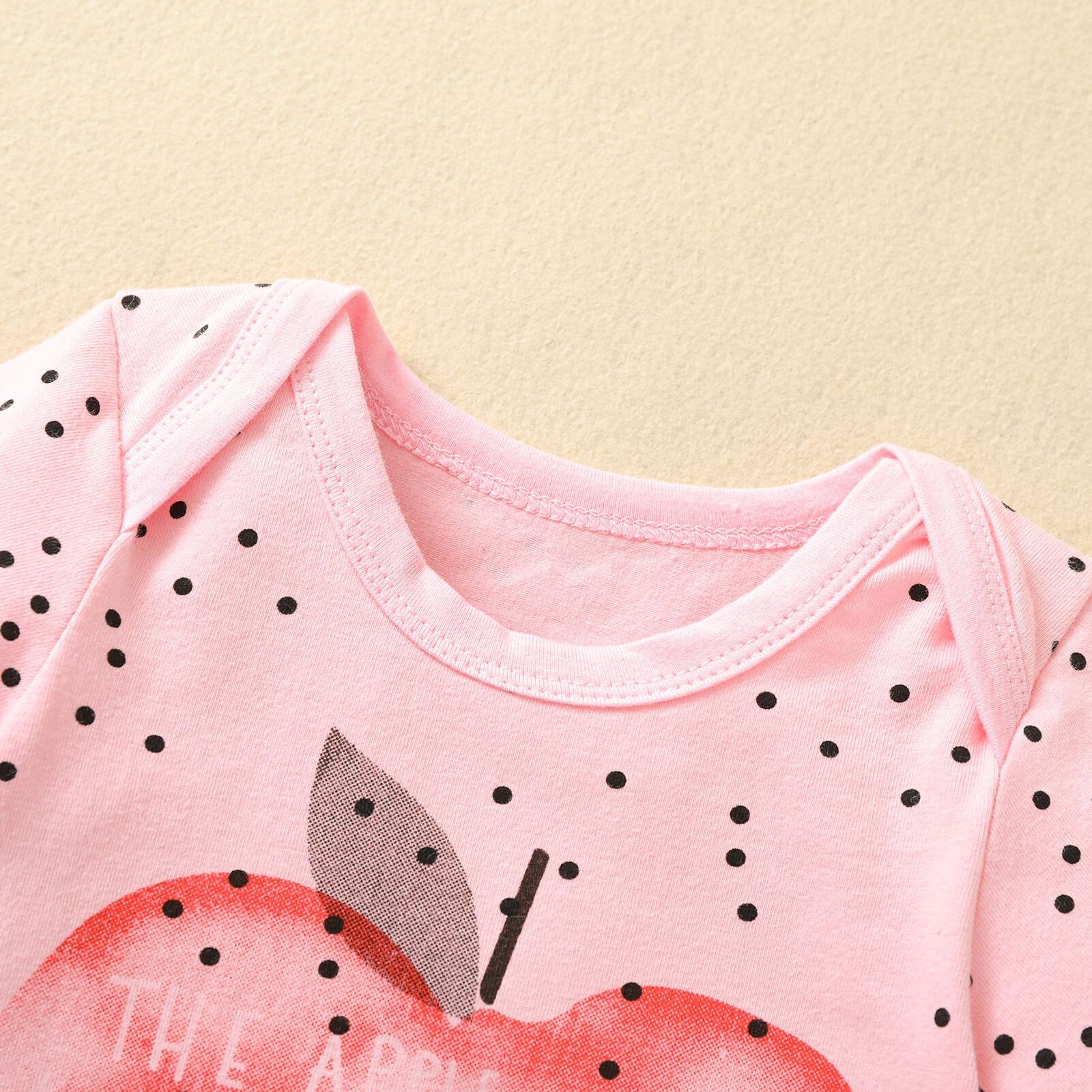 Newborn Baby Girls Short Sleeve Bodysuit with Letters Print for Mother's Day/Father's Day