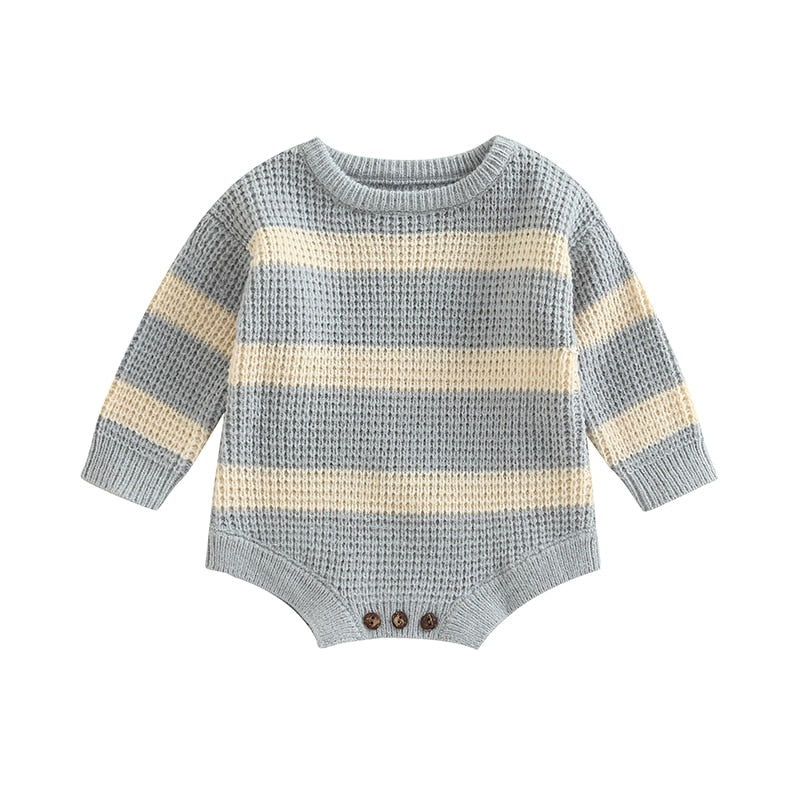 Cozy and Stylish Infant Knit Rompers for Fall and Winter