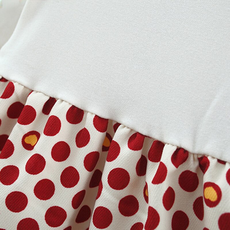 Cute Polka Dot Baby Girl Dress for Autumn
