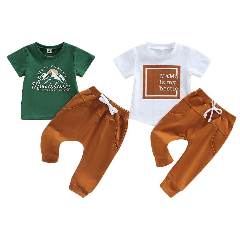 Stylish and Comfortable Summer Clothing Sets for Newborn Baby Boys