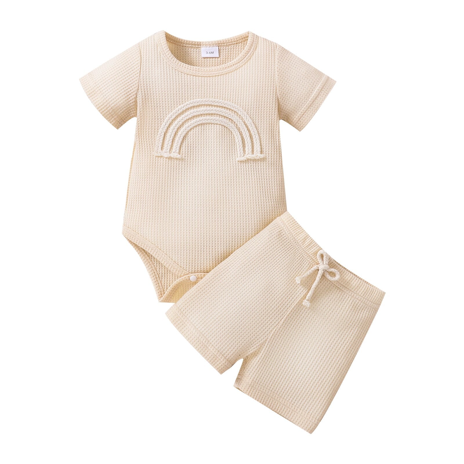 Dress up your little one in style with this Rainbow Romper Outfit for Summer!