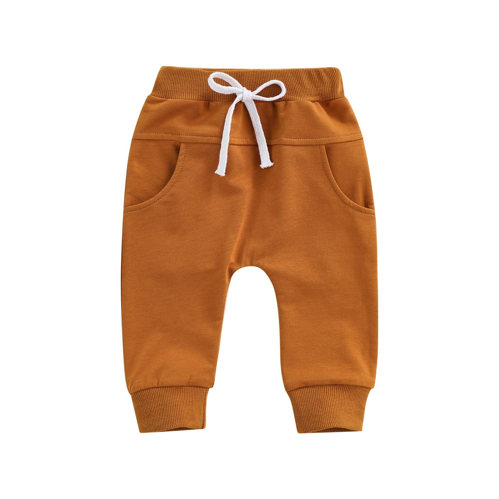 Comfortable and Stylish Toddler Baby Pants with Elastic Waist and Drawstring