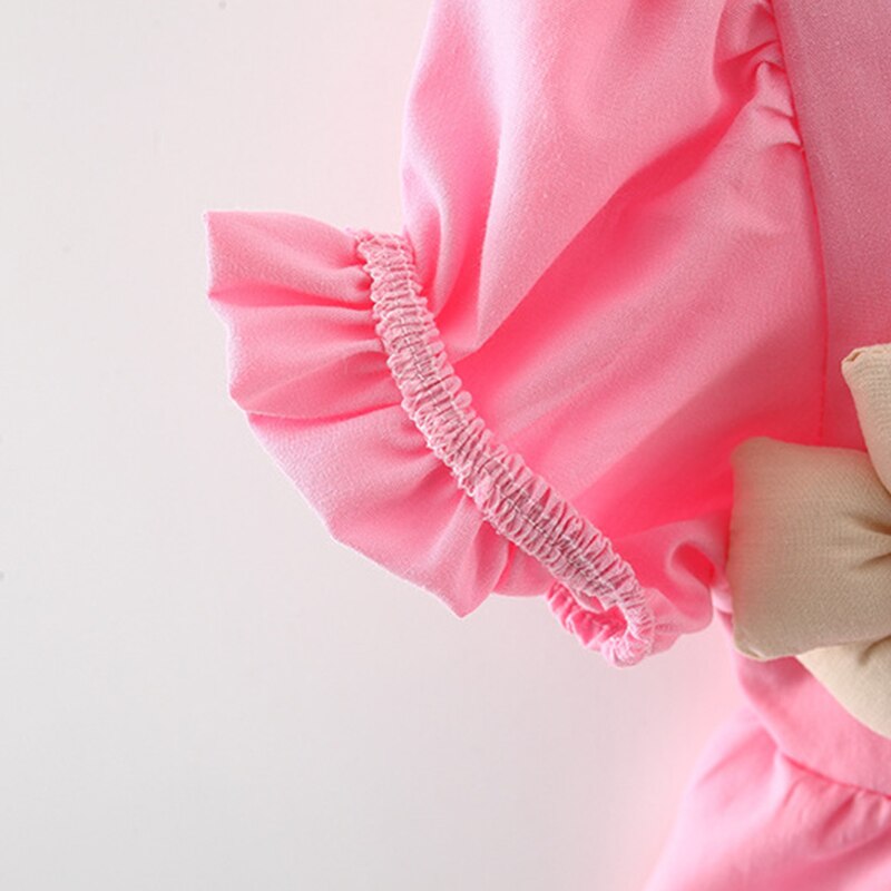 Adorable Summer Baby Girl Puff Sleeve Party Dress