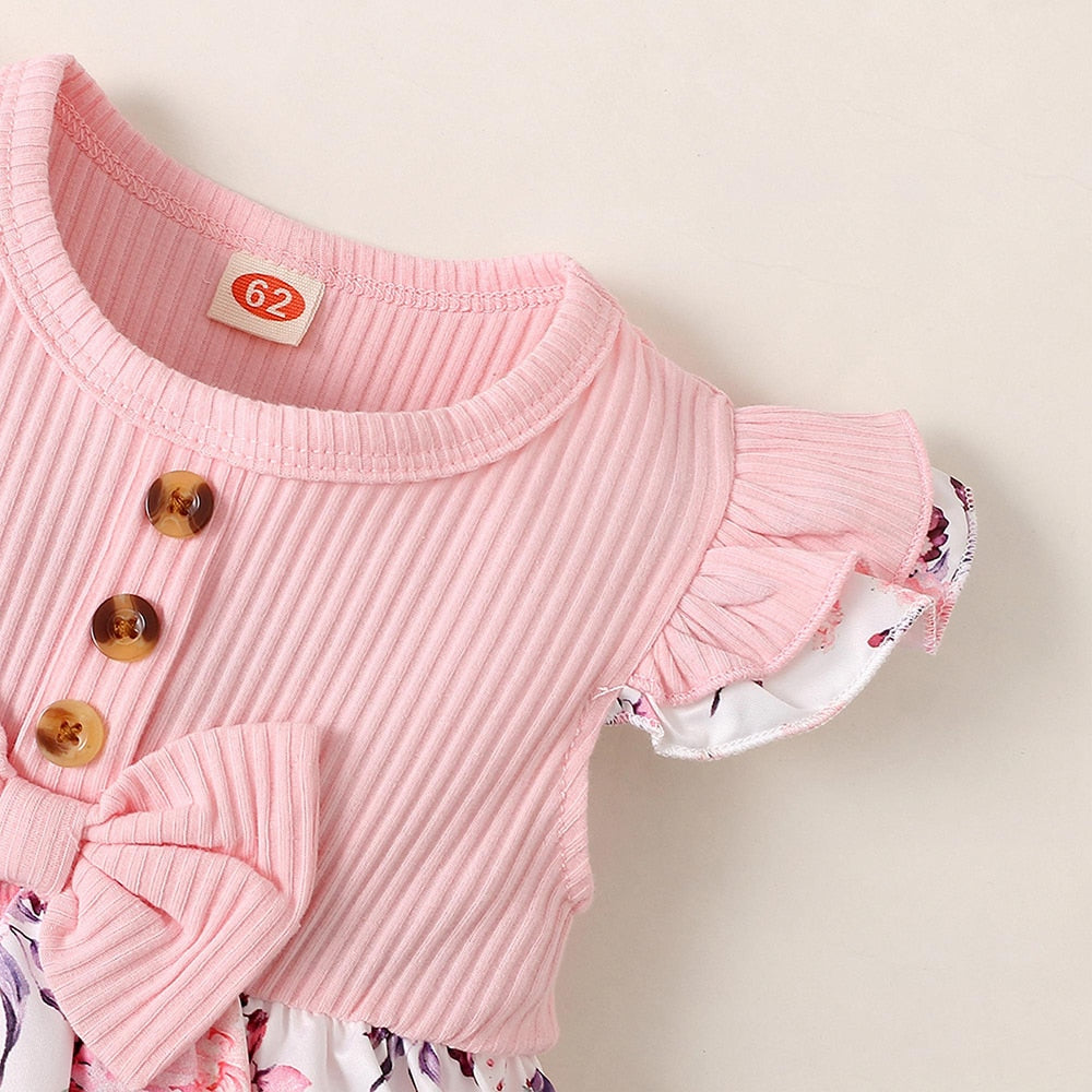 Cute and Comfy Romper Dress Set for Baby Girls - Perfect for Summer