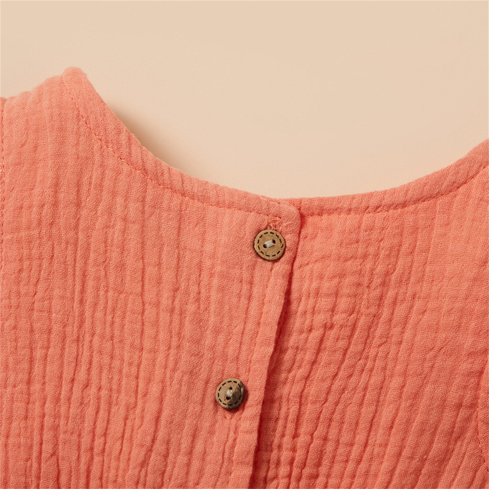 Summer Baby Girl Romper with Belted Design