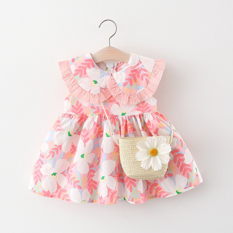 Korean Style Sweet Baby Girl Dress for Summer