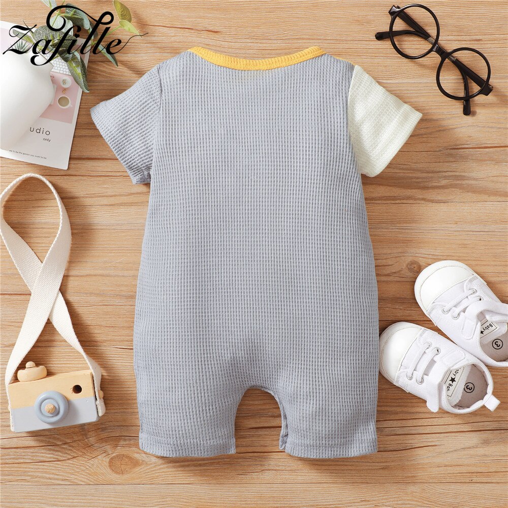 Premium Quality Patchwork Baby Rompers for Comfortable and Stylish Look