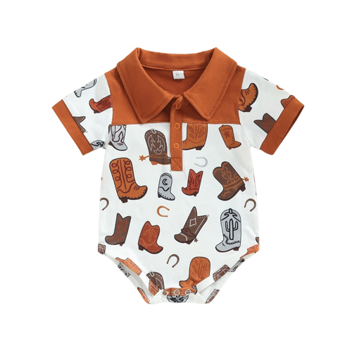 Dress Your Little Gentleman in Style with Summer Newborn Baby Boys Bodysuits