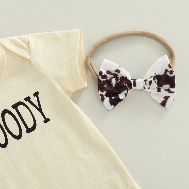 Cute Cotton Rompers and Tassel Shorts Set for Newborns and Toddlers