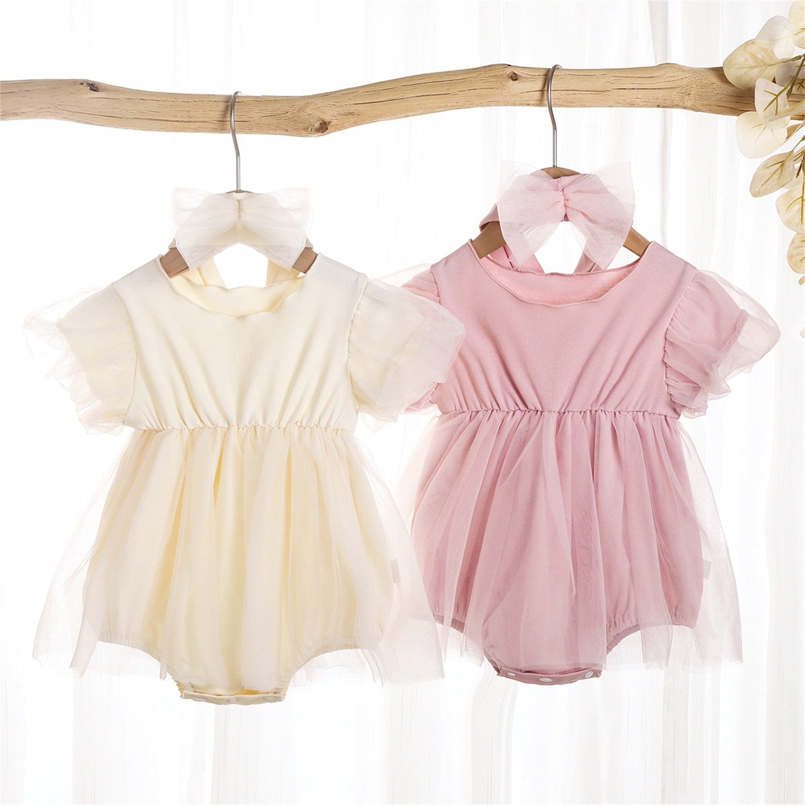 Lace Girls Dress for Newborn Baby Girls - Perfect for Christening and Birthday Parties