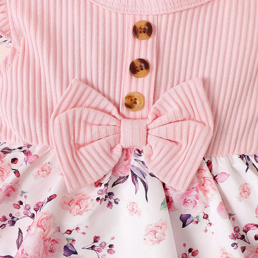 Cute and Comfy Romper Dress Set for Baby Girls - Perfect for Summer