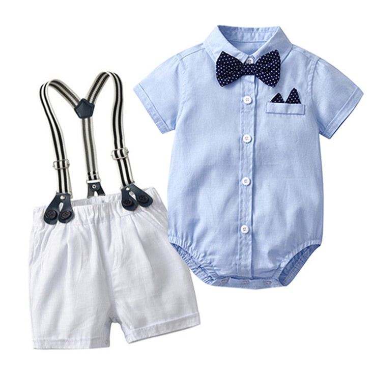 Dress Your Little Man in Style with our Summer Gentleman Birthday Suits Set