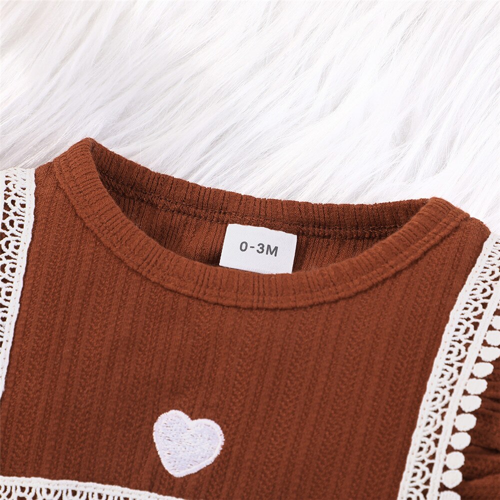 Lovely Ruffles and Tassels: Newborn Baby Girls Rompers for Autumn