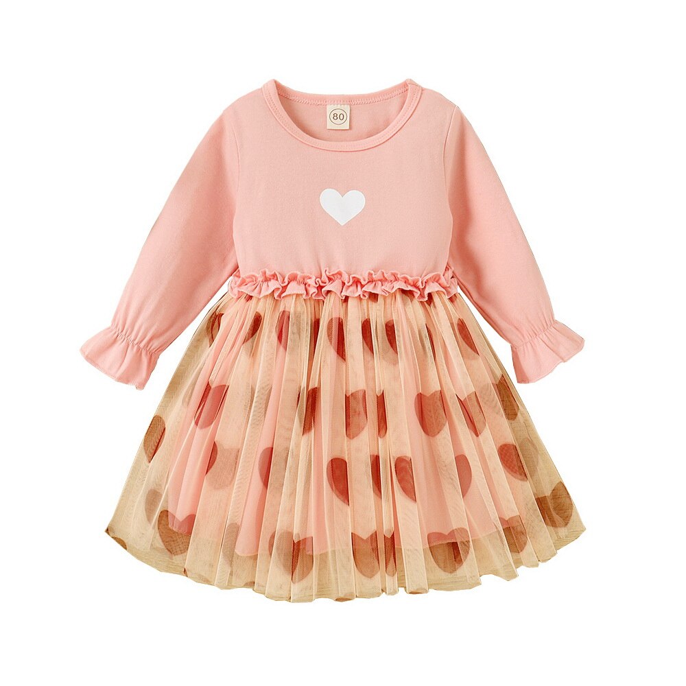 Dress for Girls: Long Sleeve Toddler Newborn Infant Outfit