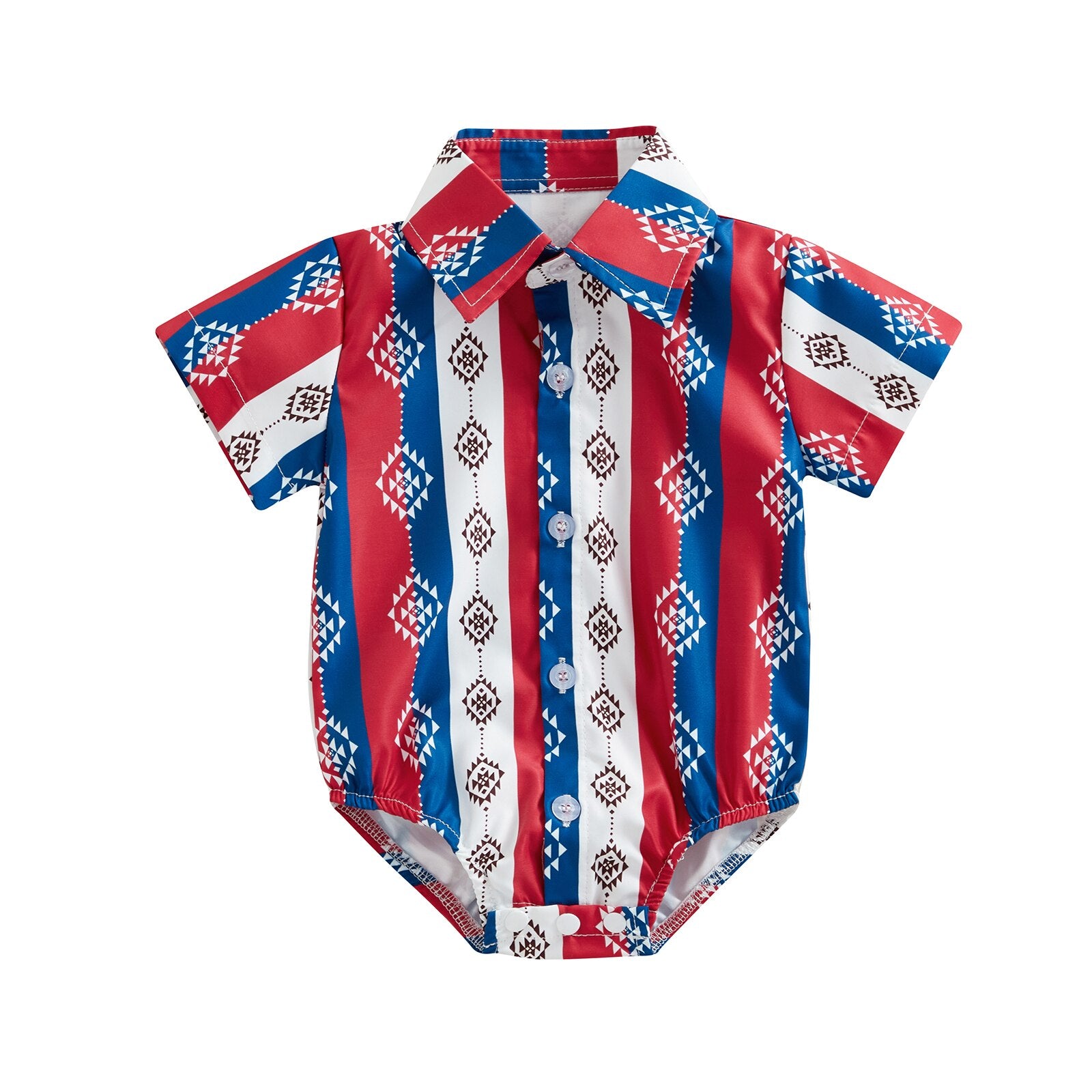 Adorable Western-style Baby Shirt Romper for Infant Boys - Perfect for Summer