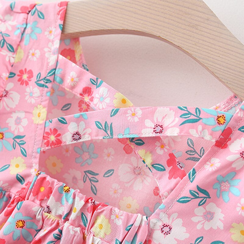 Summer Sweet Floral Baby Girl Dresses for Toddler Girls