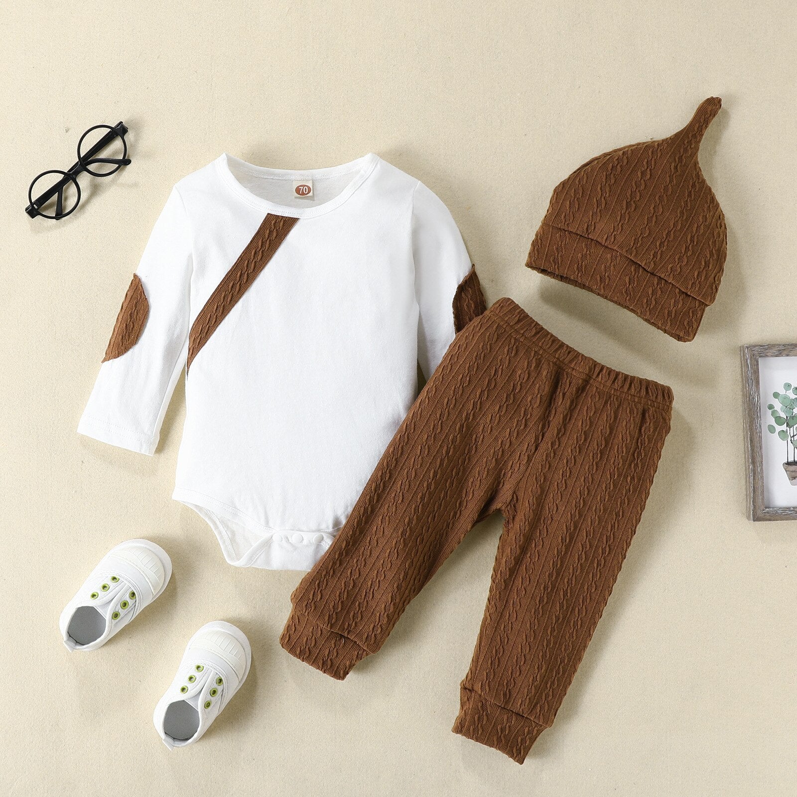 African Animals Print Newborn Baby Boy Clothes Set