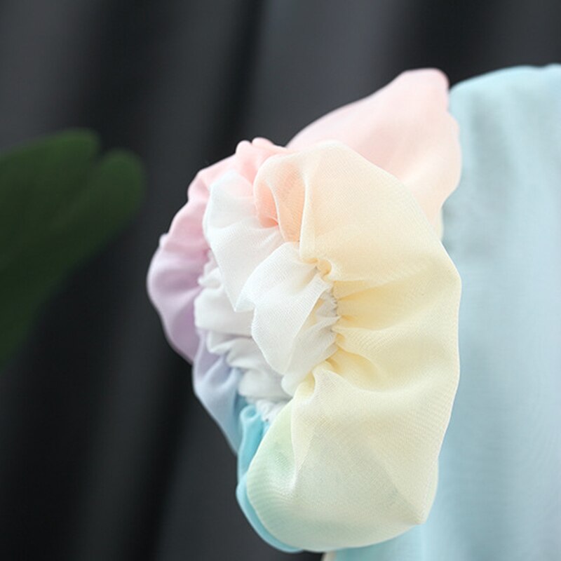 Colorful Bow Mesh Dresses for Baby Girls' Birthday Party