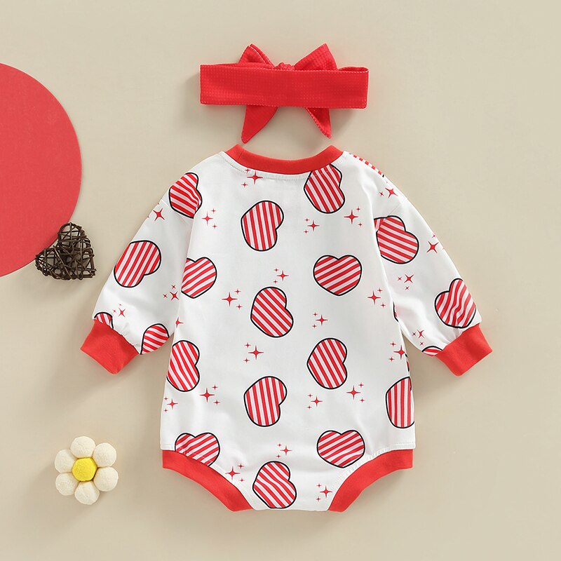 Lovely Autumn Newborn Baby Girls Valentine's Day Clothes