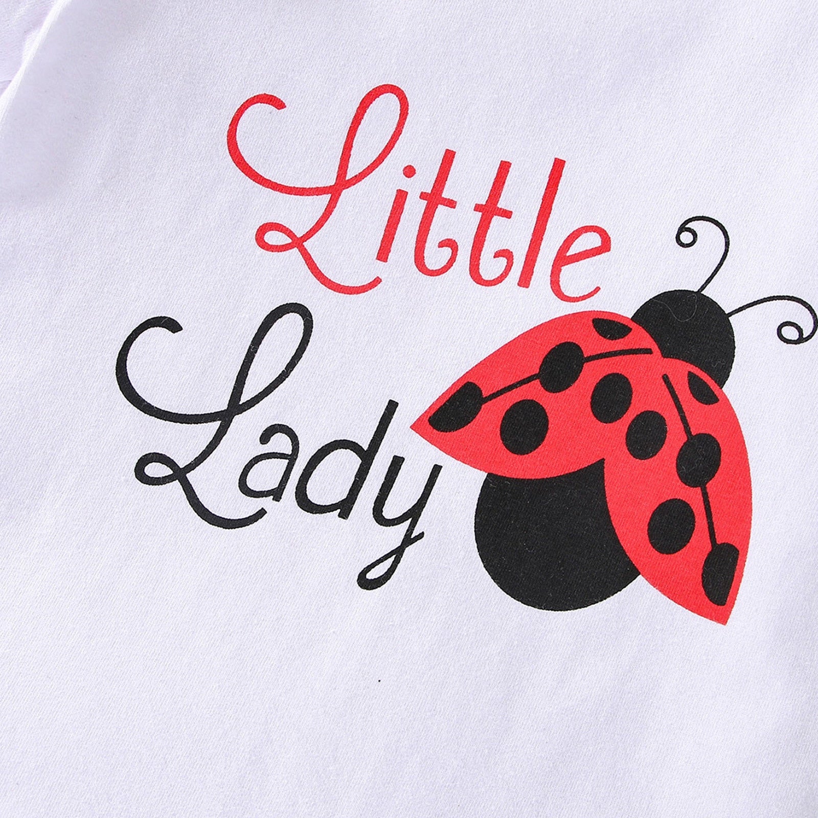 Adorable Ladybug Baby Clothes Set for Girls: Romper, Shorts, and Headband