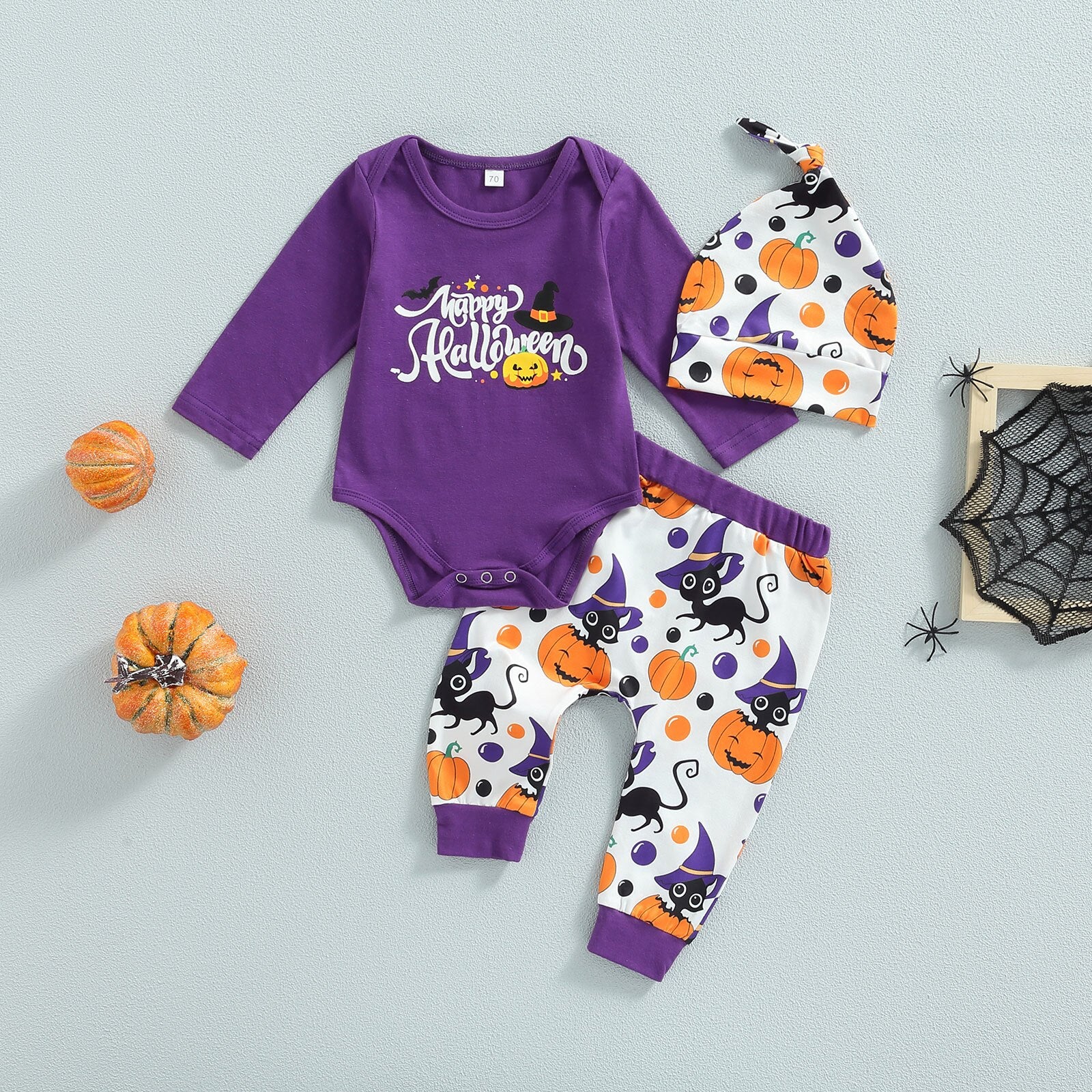 Spooky Cute: Halloween Baby Clothes Set for Girls and Boys