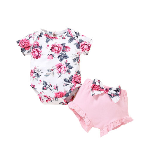 Adorable 3-Piece Princess Clothes Sets for Infant Baby Girls: Lace Patchwork Rompers, Tutu Skirts, and Lovely Bowknots