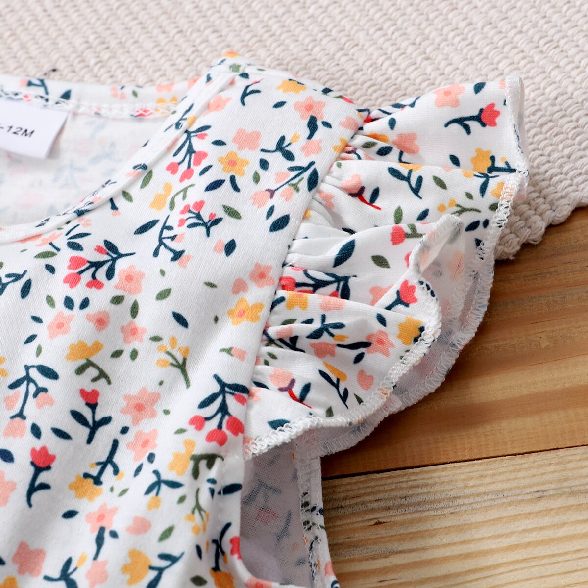 Newborn Baby Girl Floral Print Romper
