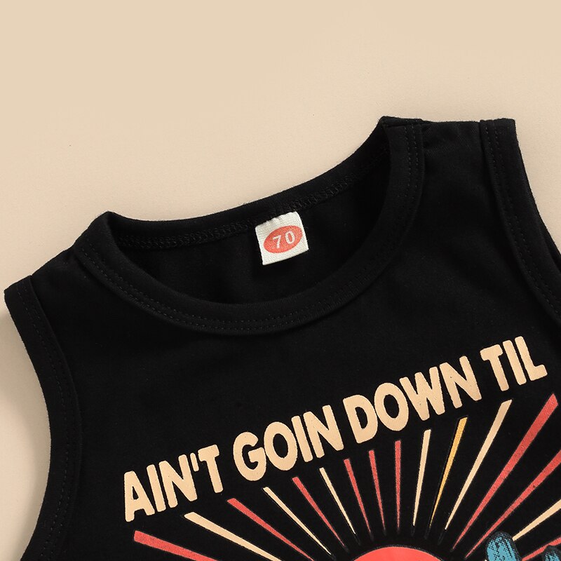 Trendy Newborn Baby Boys Summer Clothing Sets with Sun, Cactus, and Cow Prints