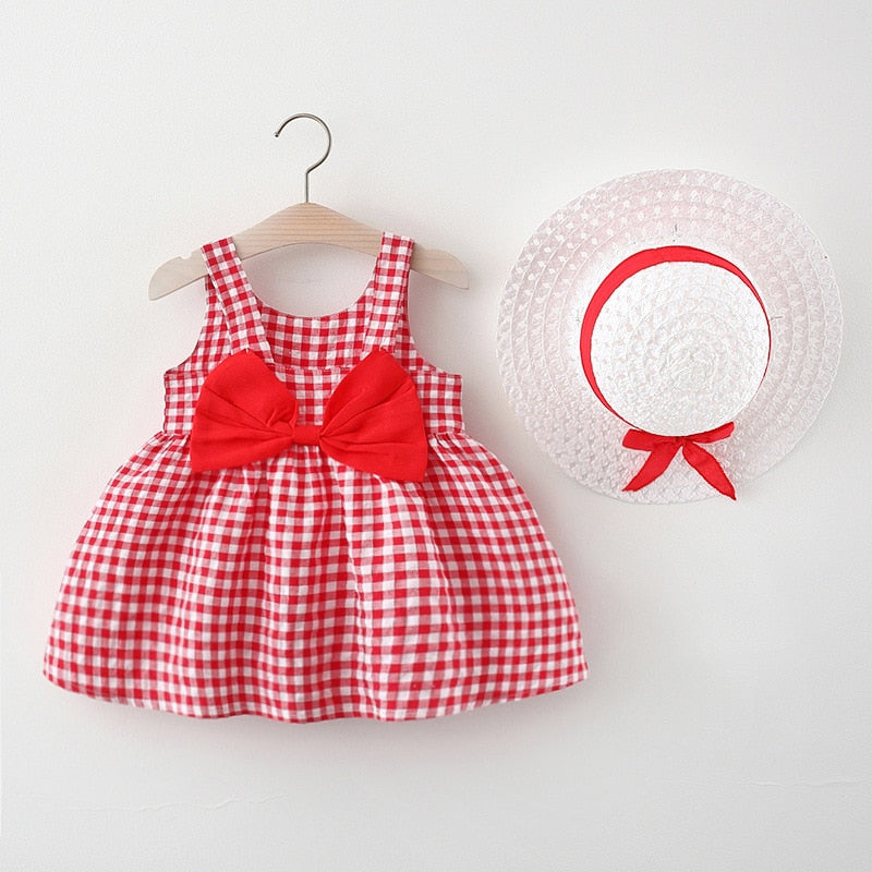 Sweet Plaid Summer Dresses for Baby Girls