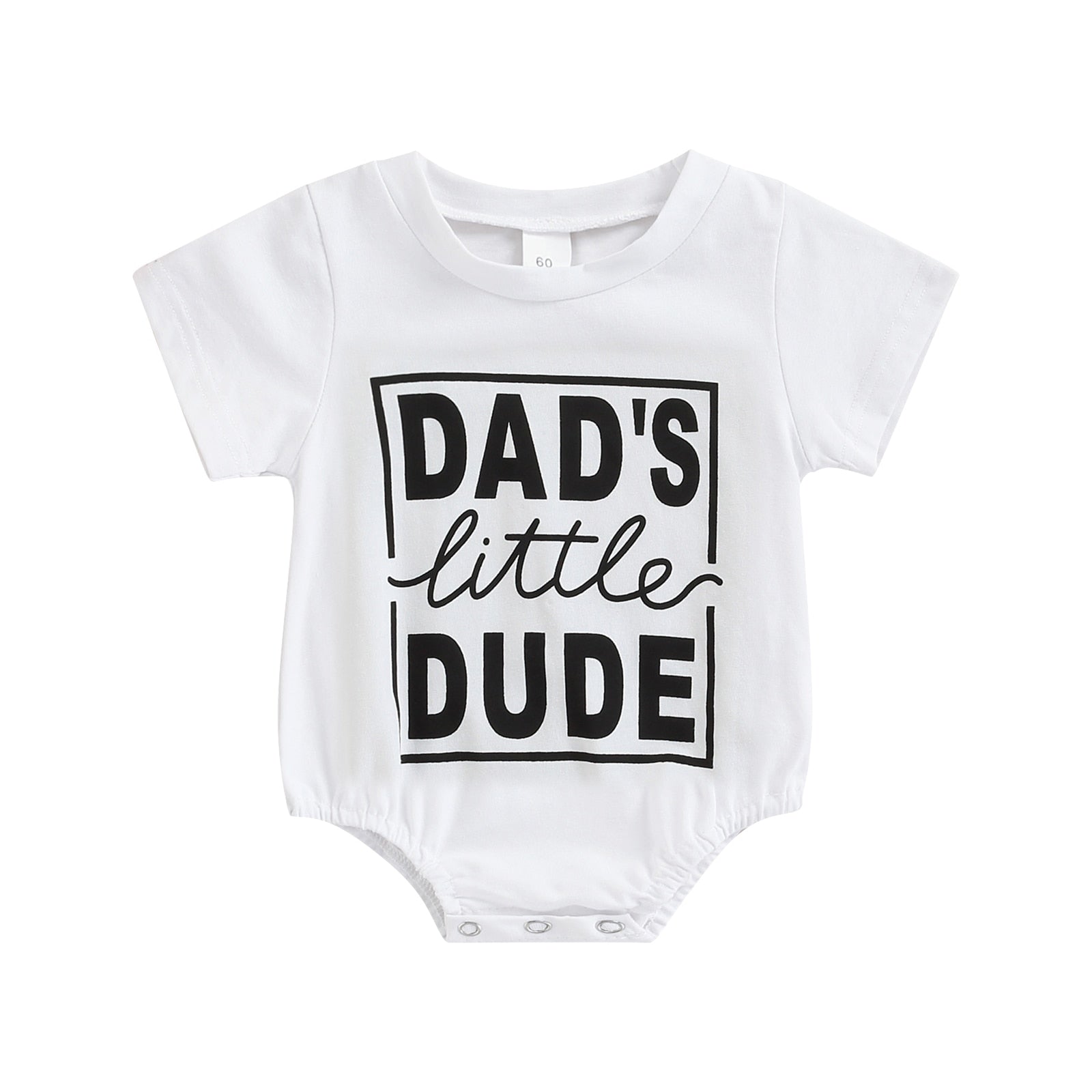 Cute and Comfy: Newborn Infant Baby Short Sleeve Letter Printed Bodysuit for Boys and Girls