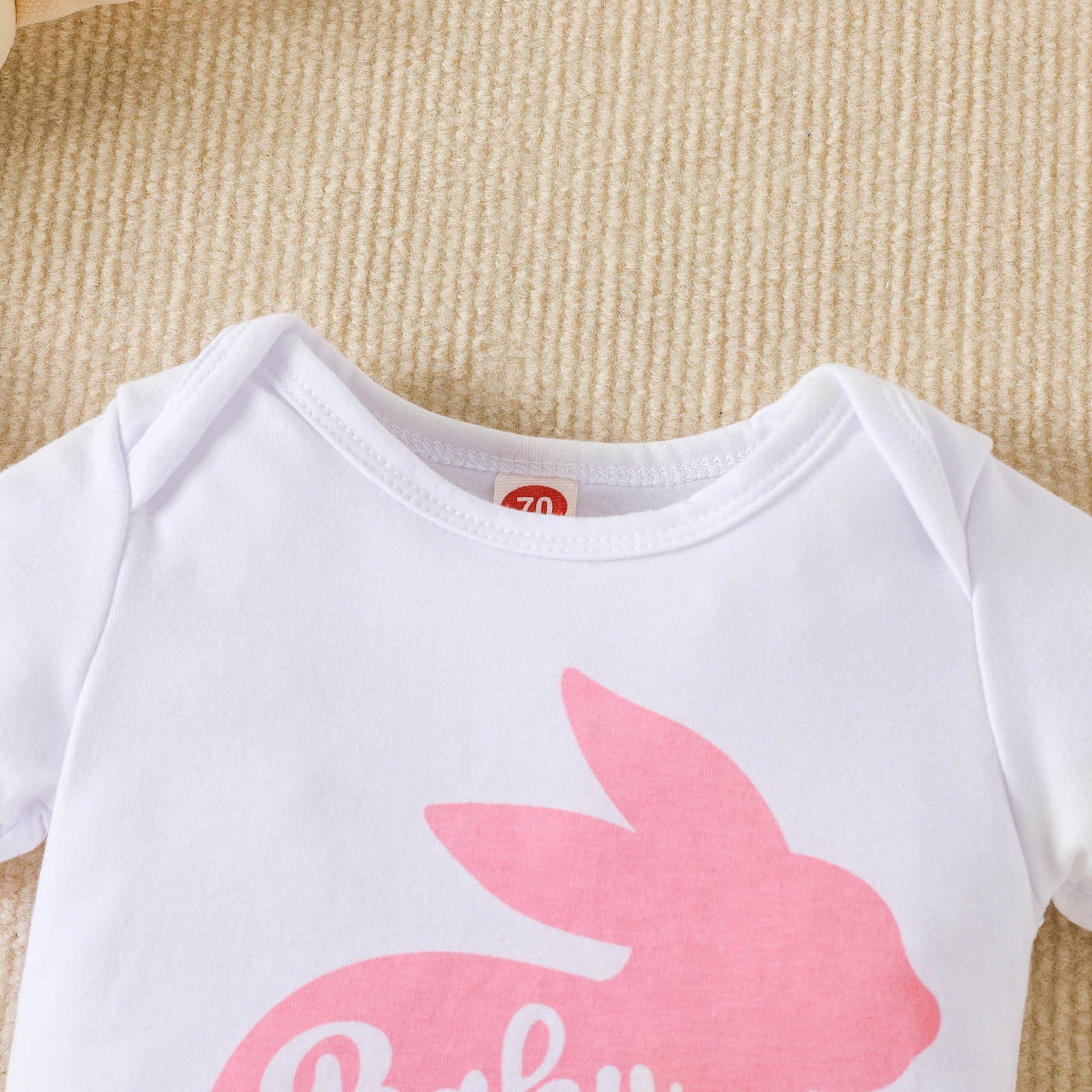 4Pcs Newborn Infant Baby Girls Cute Summer Clothes Sets with Rabbit Theme