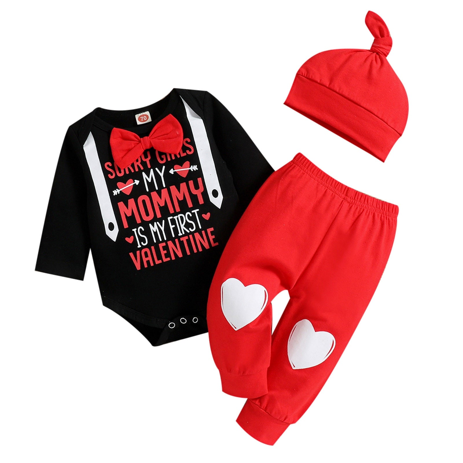 Adorable Newborn Infant Baby Boys Clothes Sets for Valentine's Day Outfits
