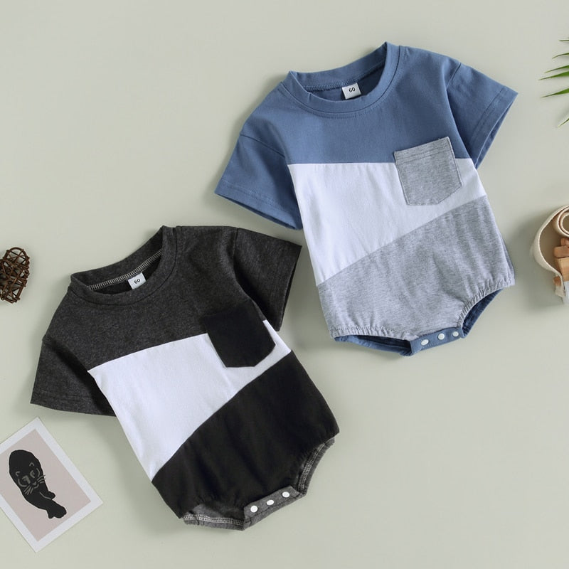 Newborn Infant Baby Boy Casual Summer Bodysuit