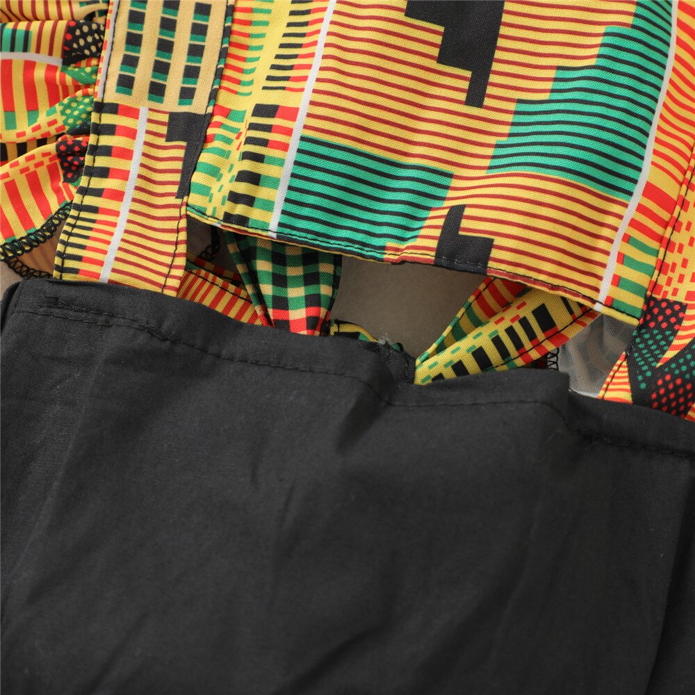 Backless Patchwork Bodysuit for Baby Girls