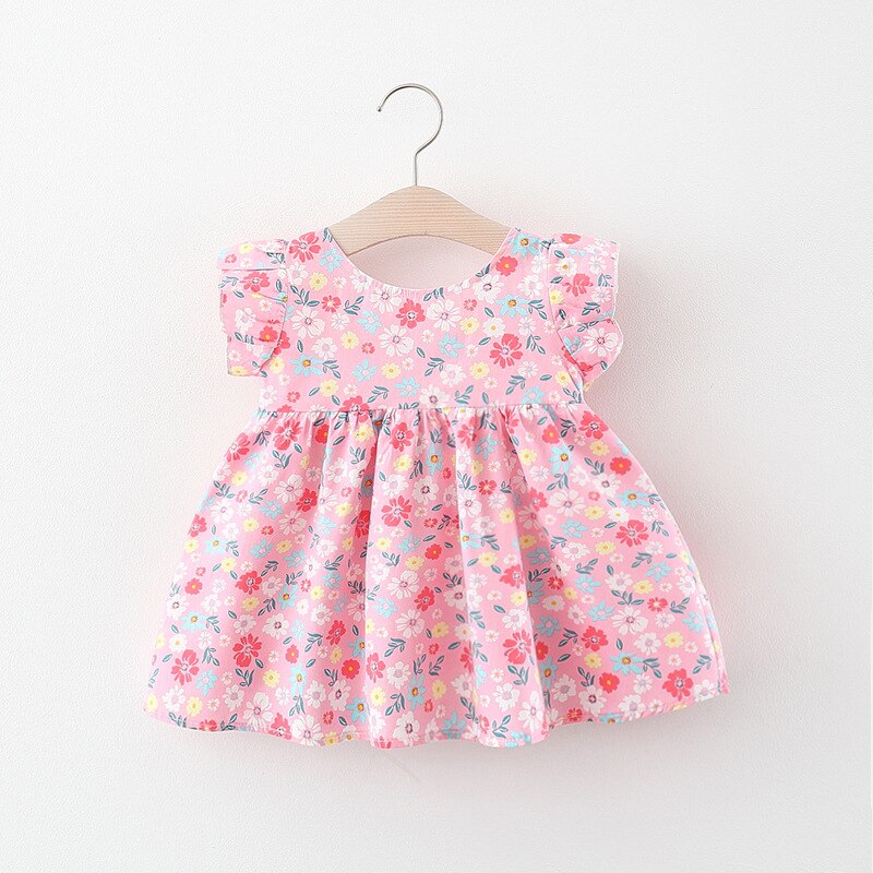 Summer Sweet Floral Baby Girl Dresses for Toddler Girls