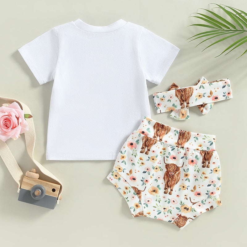 Fashionable Summer Clothes Sets for Newborn Baby Girls