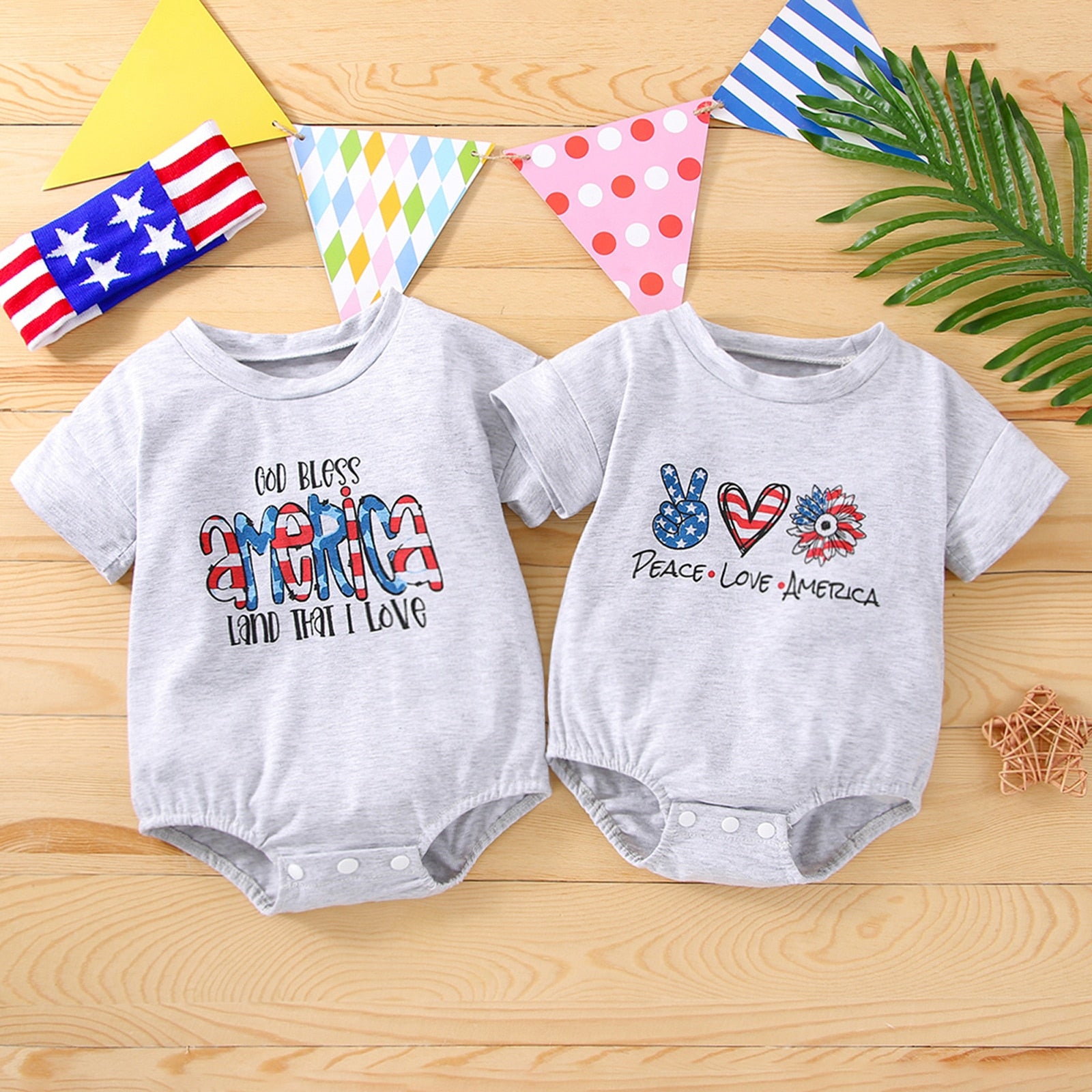 Cute Toddler Girls' Short Sleeve Letter Print Romper for Summer