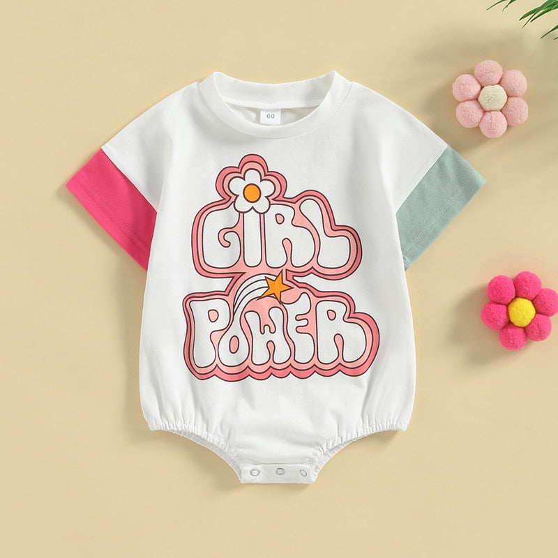 Newborn Baby Girls Summer Rompers Clothes