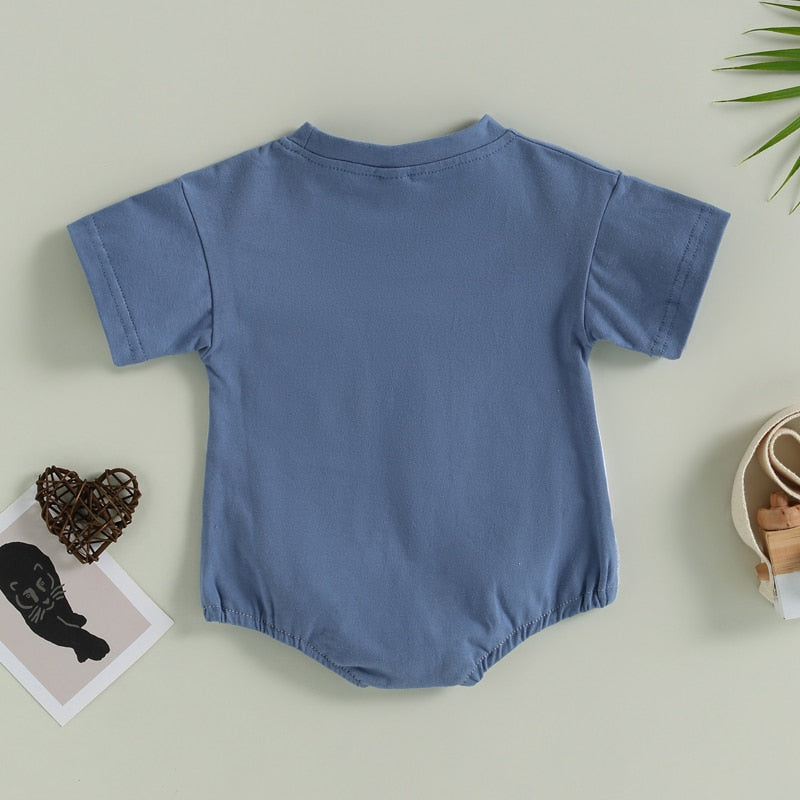 Newborn Infant Baby Boy Casual Summer Bodysuit