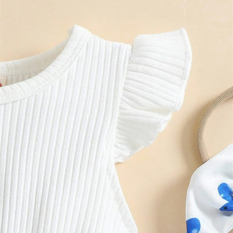 Stylish Summer Bodysuits for Your Little Princess - Flower Print Rompers for Infants and Toddlers