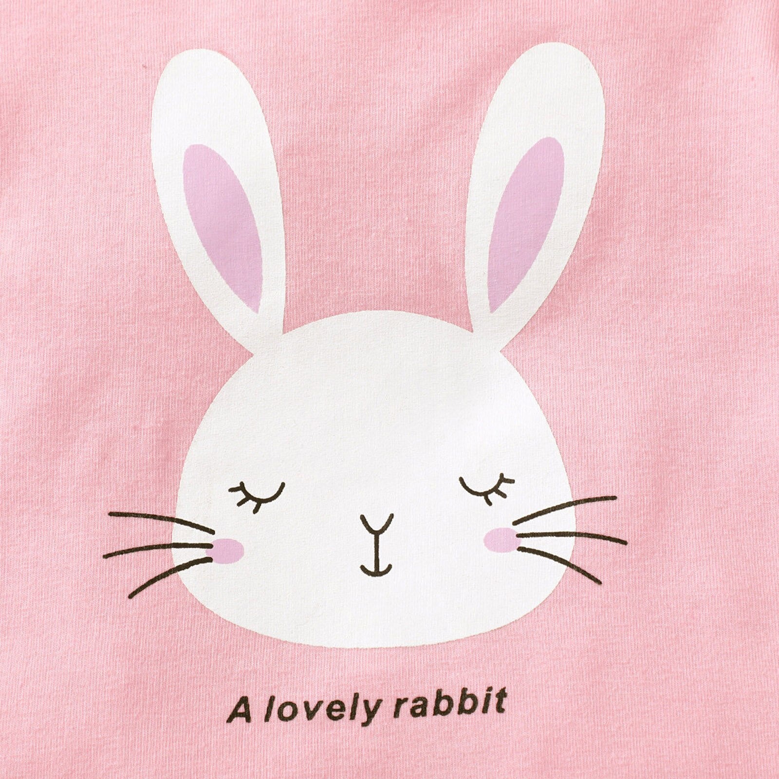 Adorable Infant Baby Easter Outfits Sets for Girls with Rabbit T-shirts and Shorts