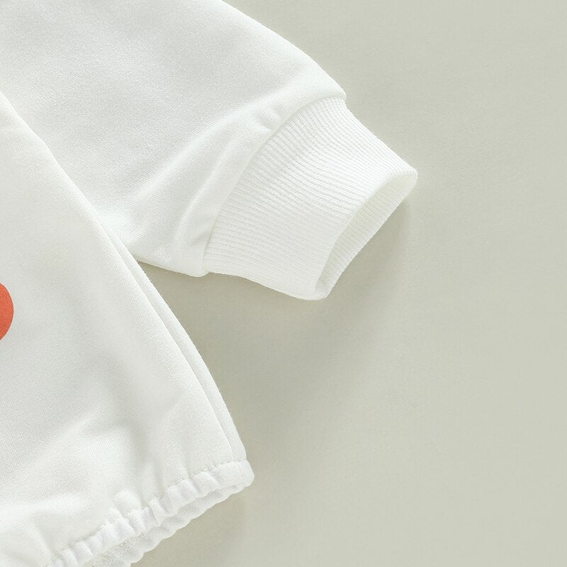 Adorable Autumn Newborn Baby Girls Rompers with Cute Letter and Flower Print